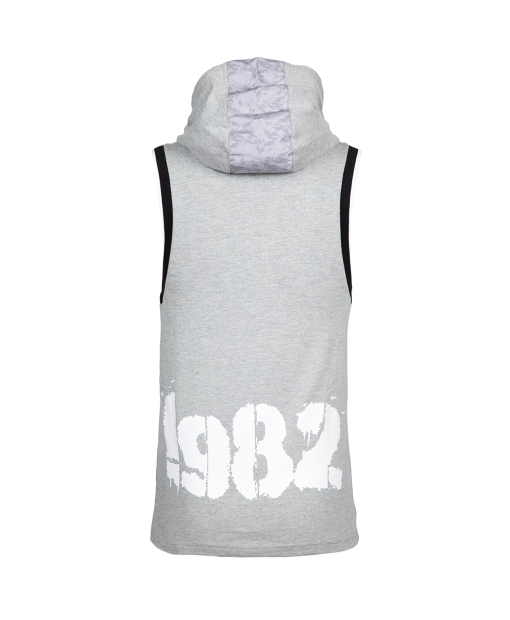 Loretto Hooded Tank Top Gray