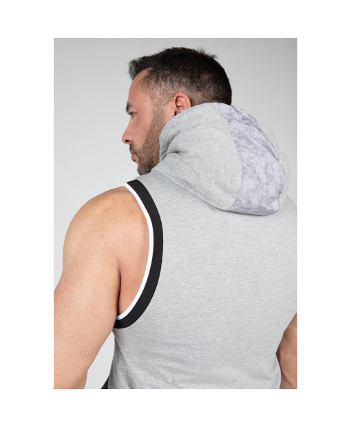 Loretto Hooded Tank Top Gray