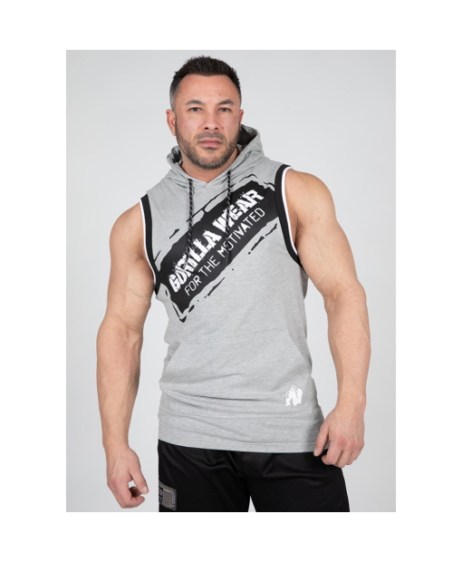 Loretto Hooded Tank Top Gray