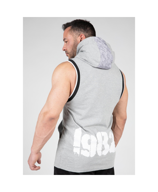 Loretto Hooded Tank Top Gray