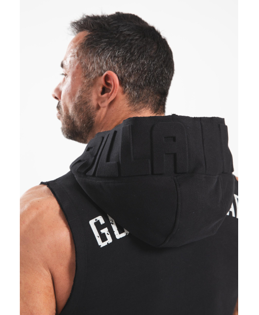 Marshall Sleeveless Hoodie Black