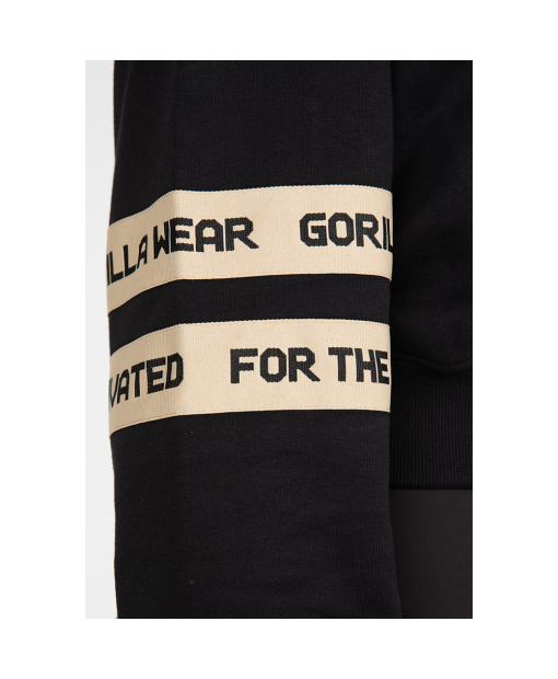 Tracey Cropped Hoodie Black