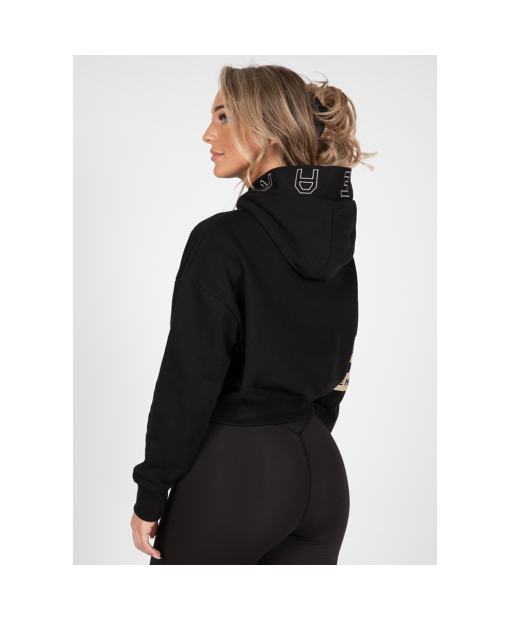 Tracey Cropped Hoodie Black