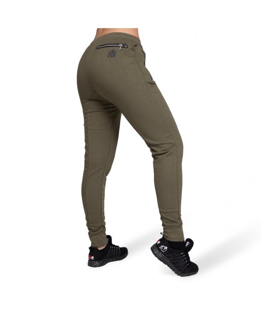 Celina Drop Crotch Joggers Army Green