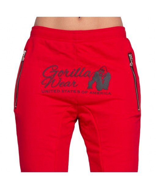 Celina Drop Crotch Joggers Red 