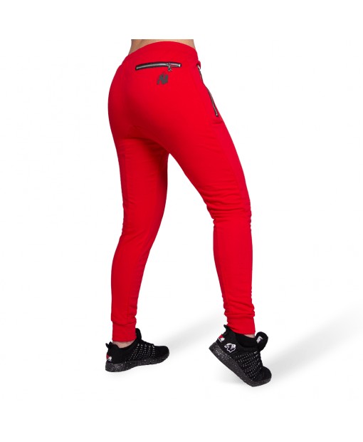 Celina Drop Crotch Joggers Red 