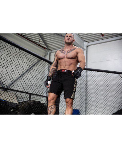 Шорты Kensington MMA Fightshorts - Black/Gray Camo