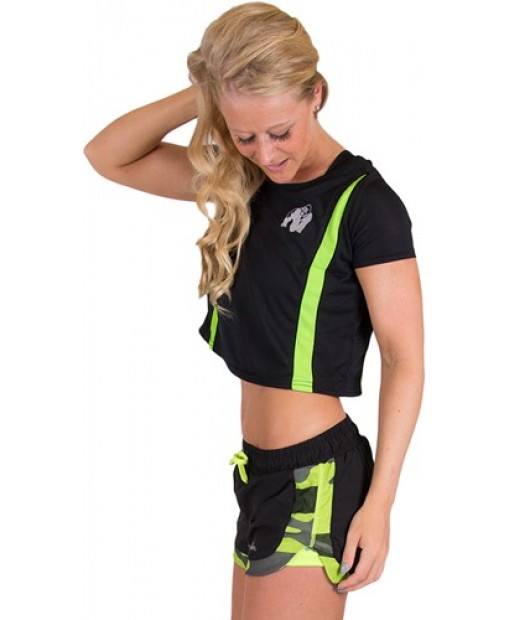 Топ Columbia Crop Top Black/Neon Lime