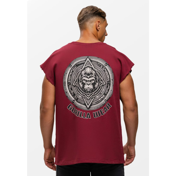 Футболка Bouse Cut Off Burgundy