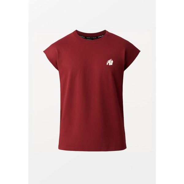 Футболка Bouse Cut Off Burgundy4