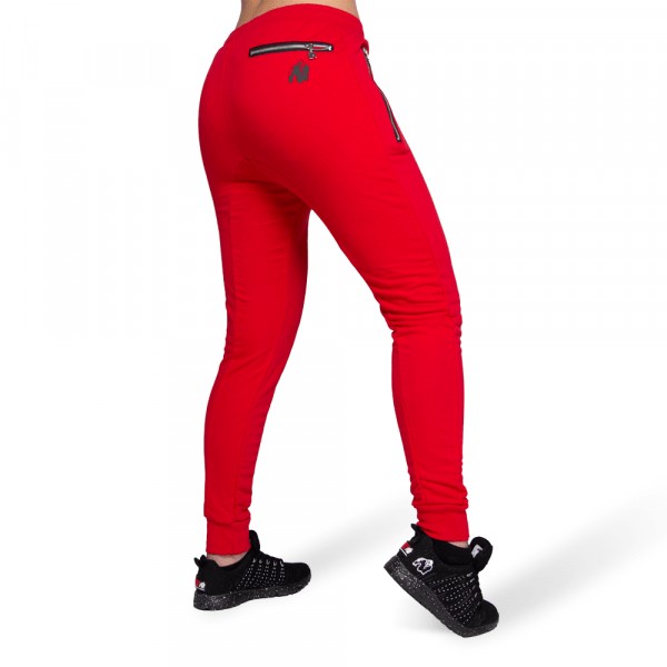 Celina Drop Crotch Joggers Red 