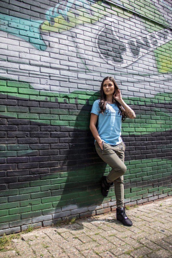 Celina Drop Crotch Joggers Army Green